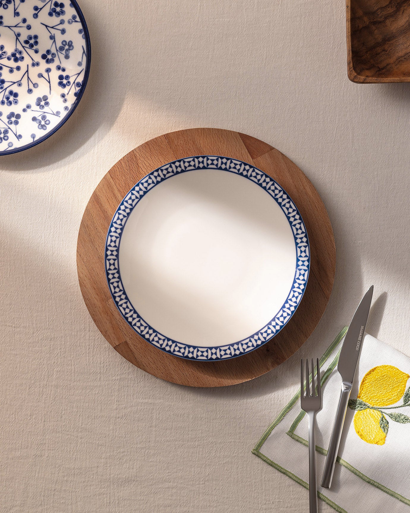 Rêve Bleu Commande Dessert Plate 19 Cm - Madame Coco JO