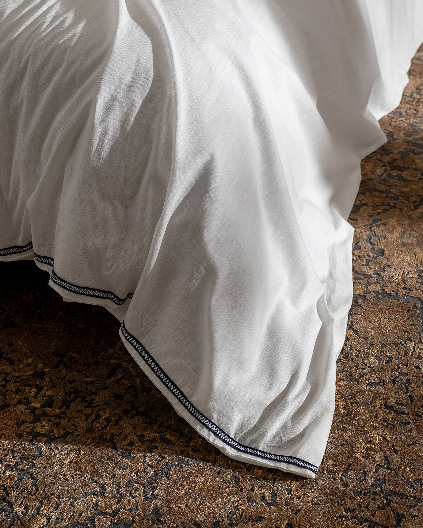 Tina King Size Linen Look Washed Duvet Cover Set - Madame Coco JO