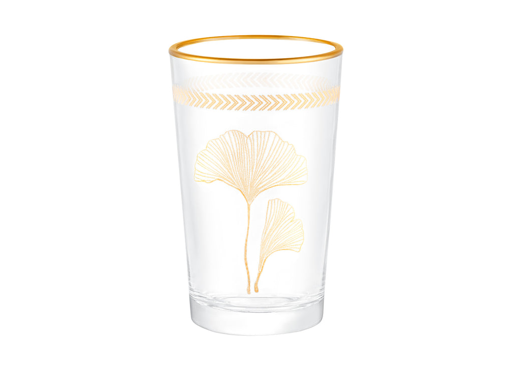 Chapelle - Lovely Ginkgo Leaves 4-piece Coffee Side Glasses Set - 100ml - Madame Coco JO