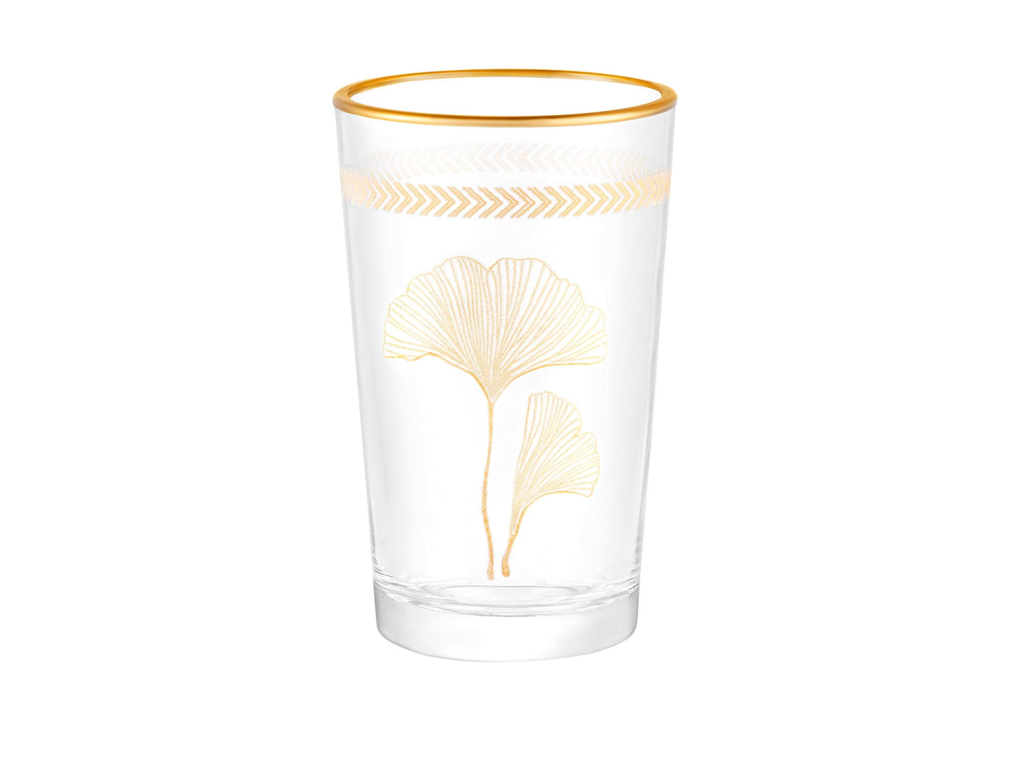Chapelle - Lovely Ginkgo Leaves 4-piece Coffee Side Glasses Set - 100ml - Madame Coco JO