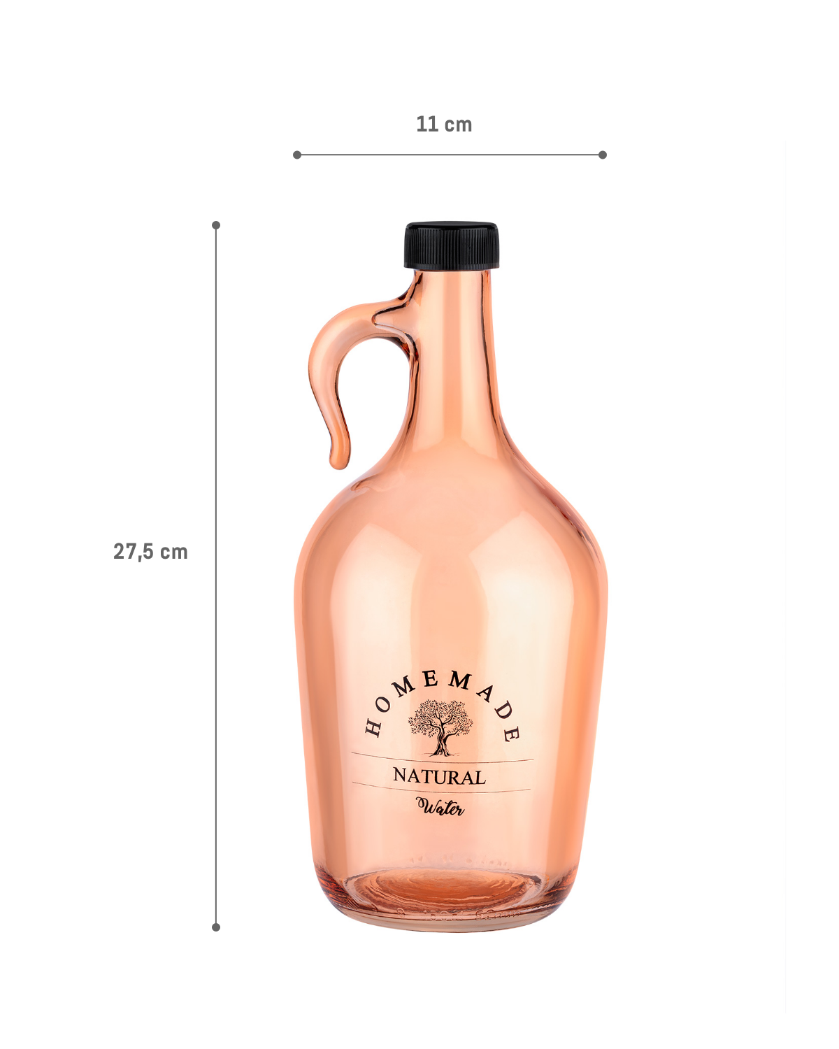 Maud Gallon Glass Water Jug 1500ml - Madame Coco JO