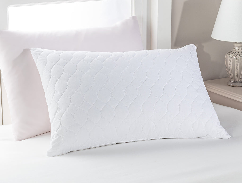 Crispy Cotton Quilted Pillow Protector - Madame Coco JO
