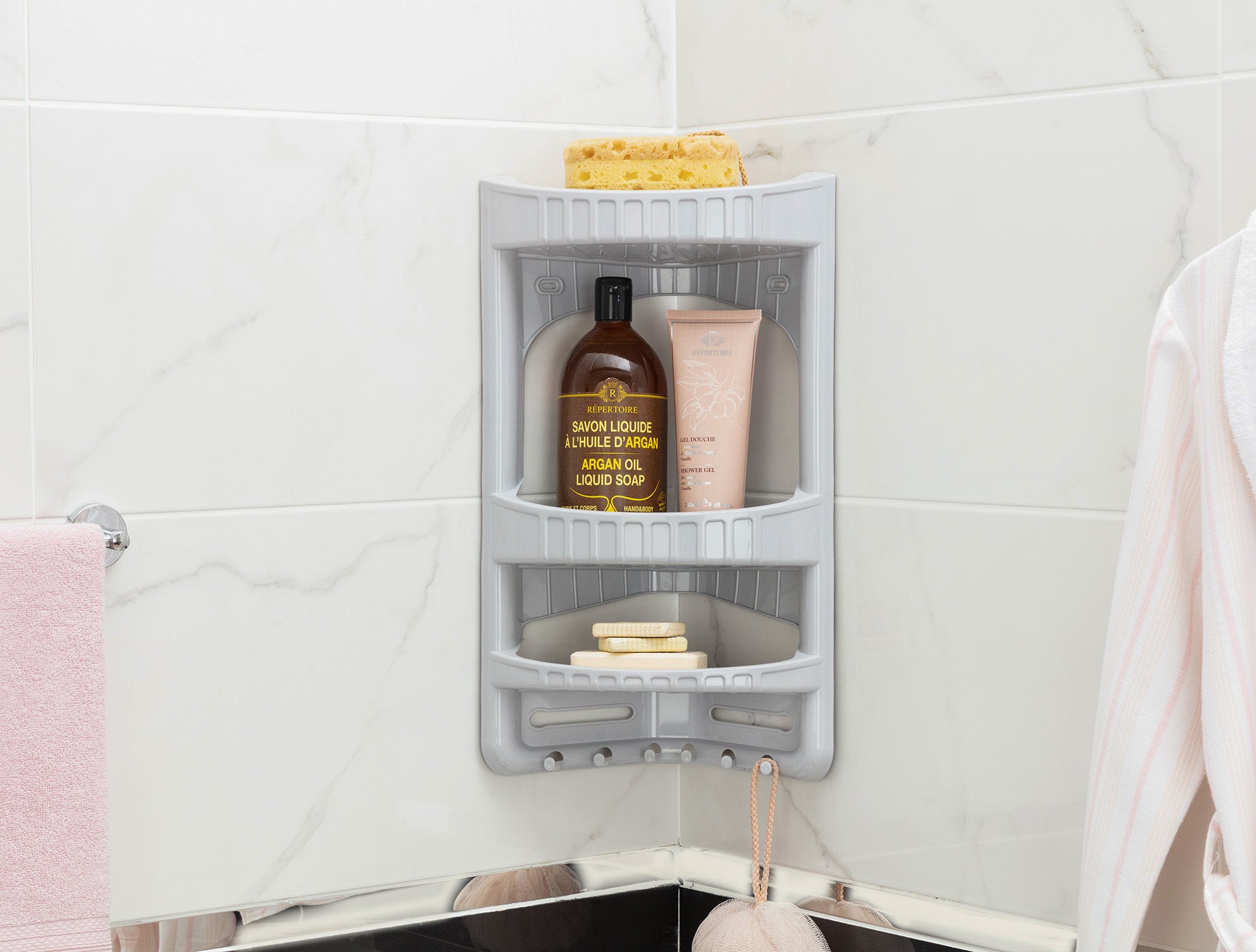 Luned Corner 3 Tiers Shelf Hanger - Madame Coco JO