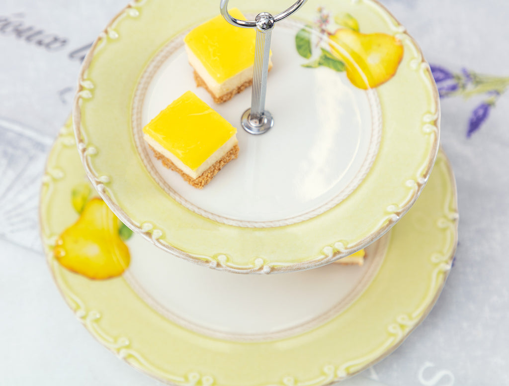 Pear 2 Layer Cake Stand - Madame Coco JO