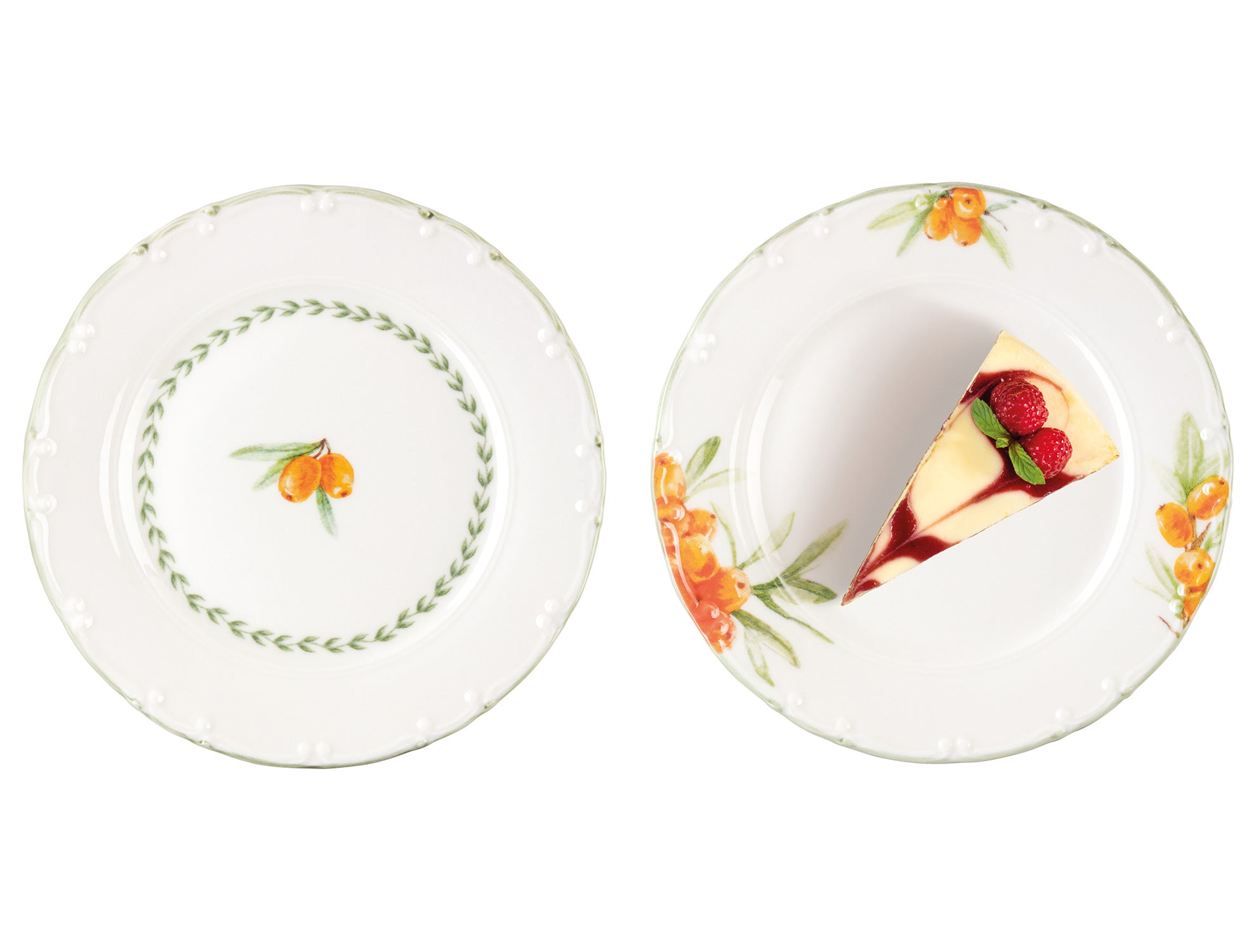 Eleagnus 6 Pcs Cake Plate Set - Madame Coco JO