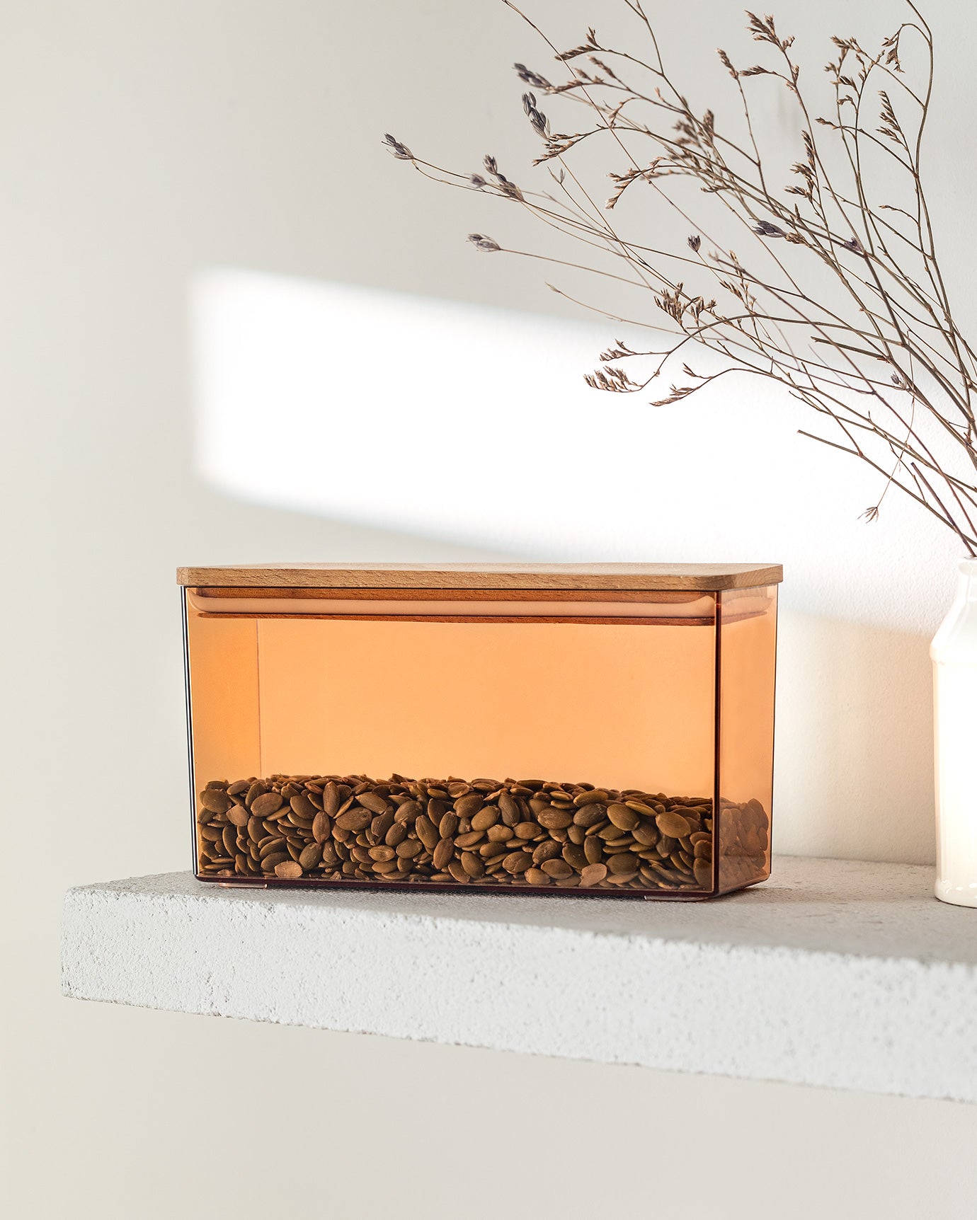 Storage Box With Wooden Lid 1200ml - Madame Coco JO