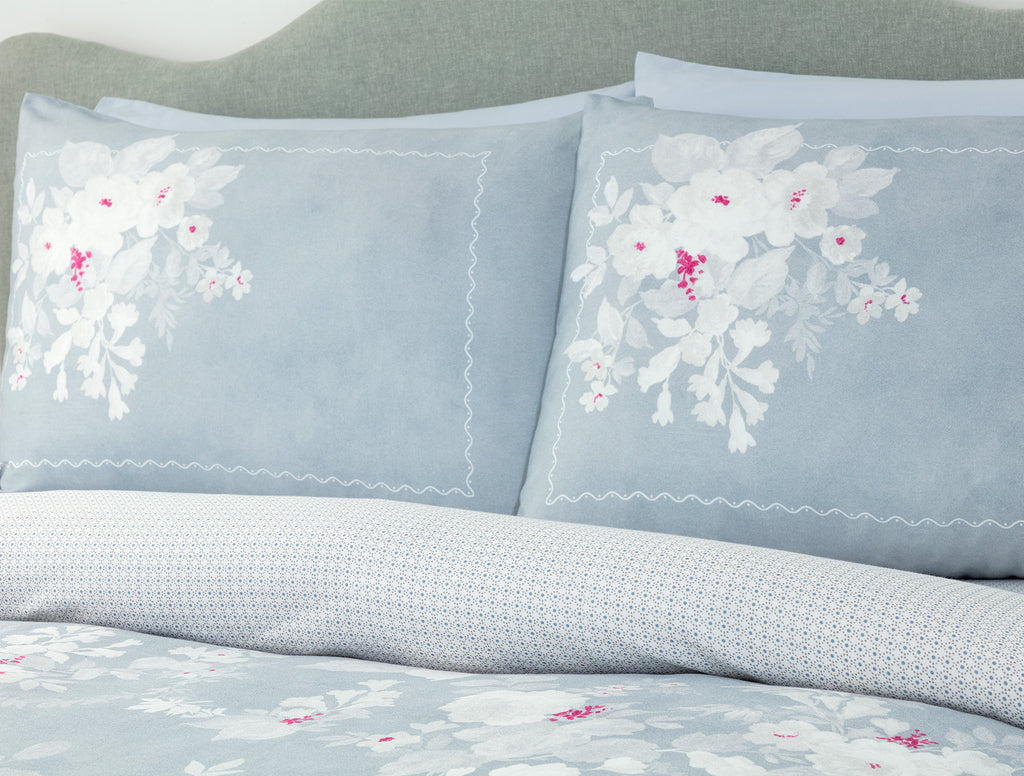 Curtice Double Size Bed Linen Set - Satin Patterned - Madame Coco JO