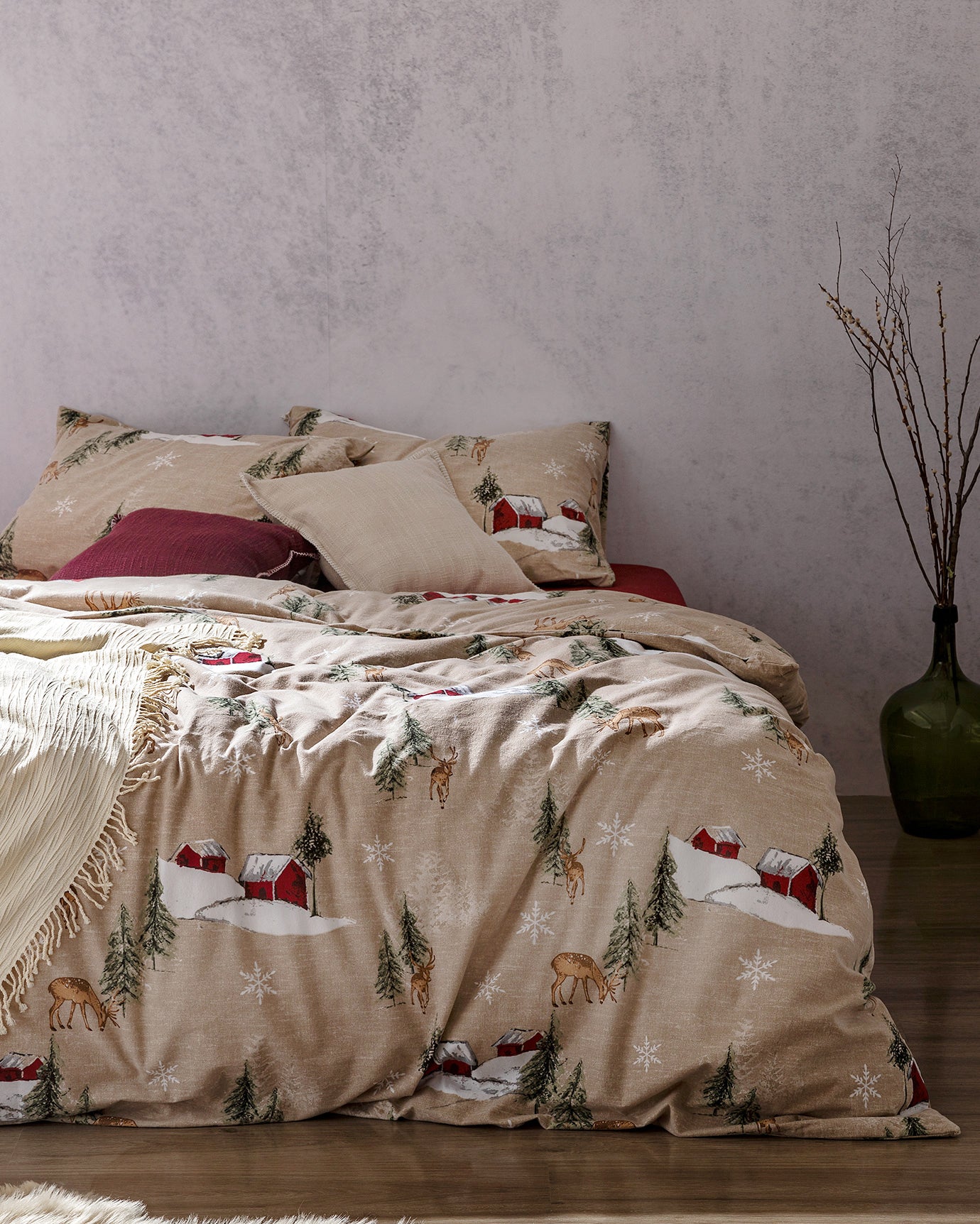 Charlen Single Size Flannel Duvet Cover Set - Madame Coco JO