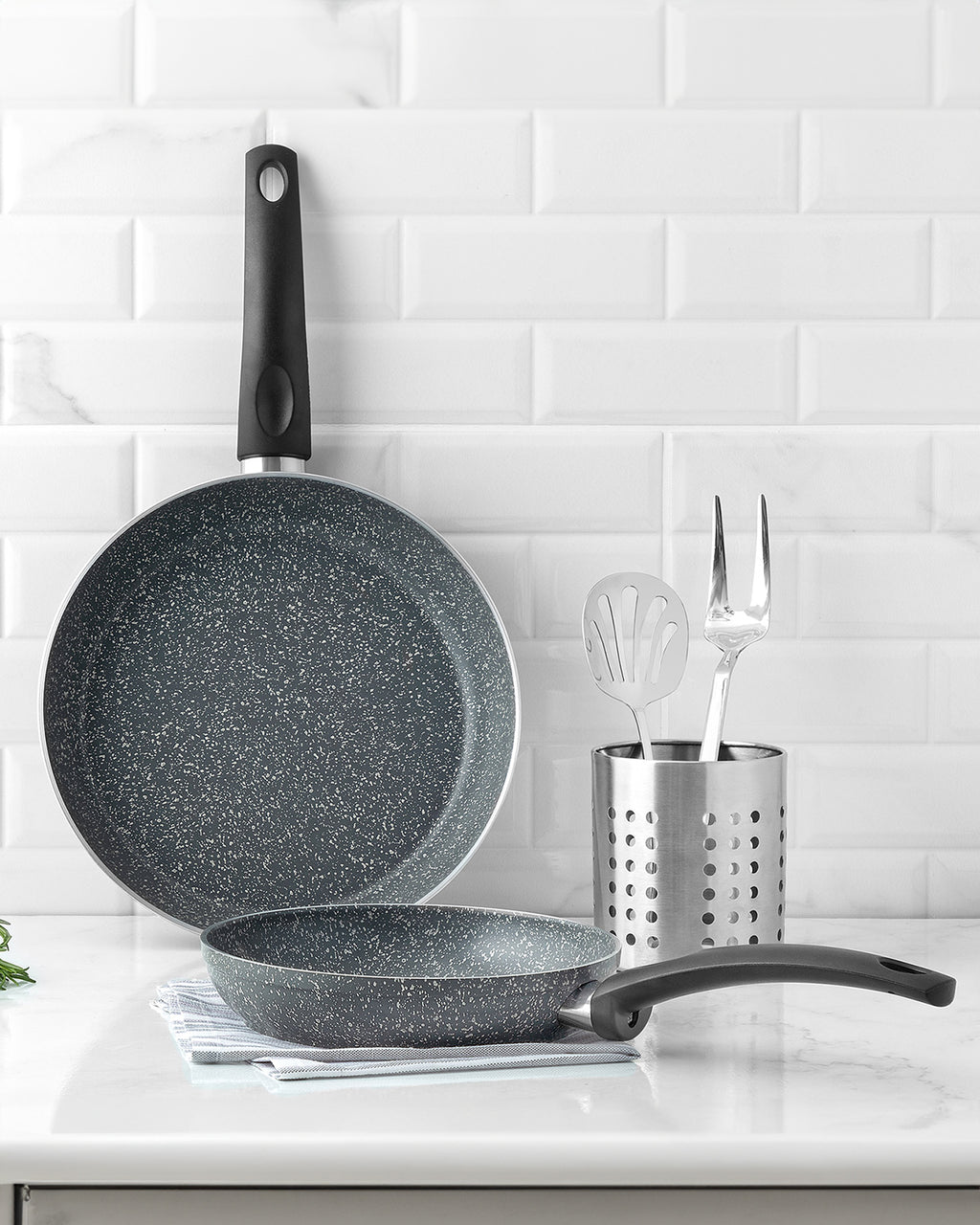 Gordes Granite Look 2 Pieces Pan Set - Madame Coco JO