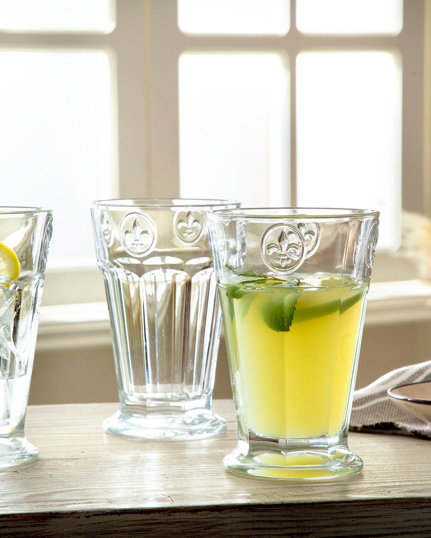 Florentine 4-piece Beverage Glass Set - Madame Coco JO