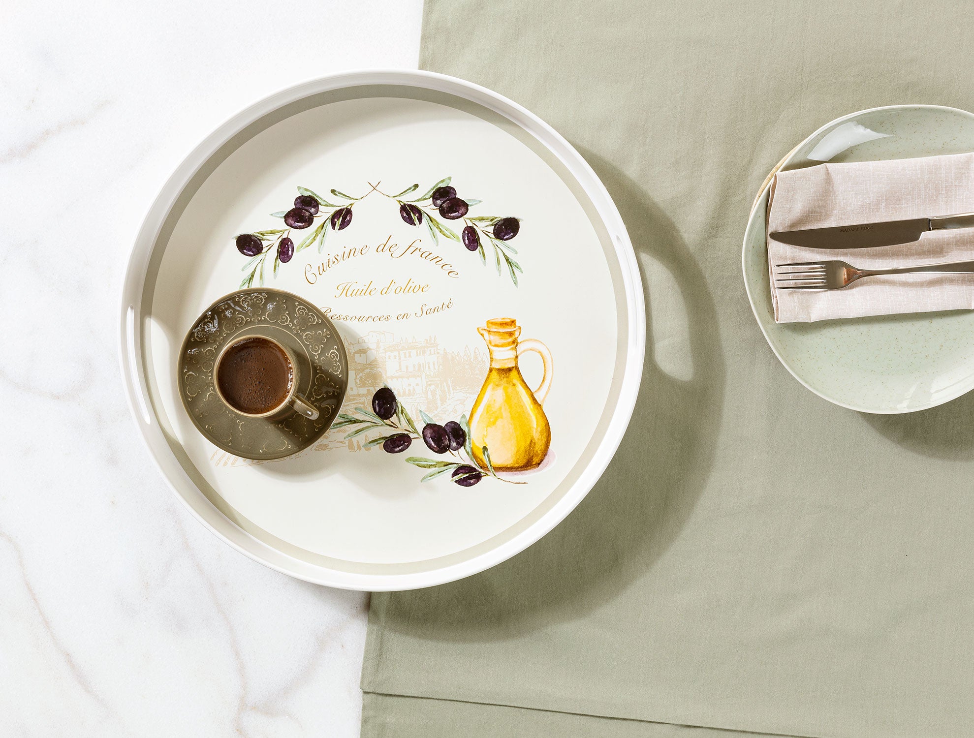 Olive Round Tray - Madame Coco JO