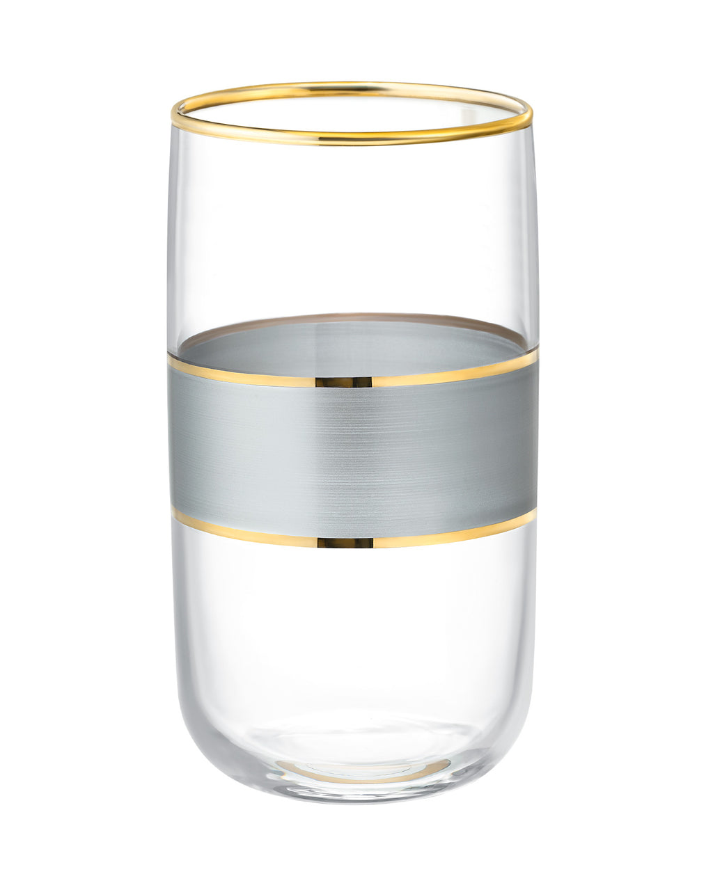 Musette - Heike Platinium 4-piece Beverage Glass Set - 365ml - Madame Coco JO