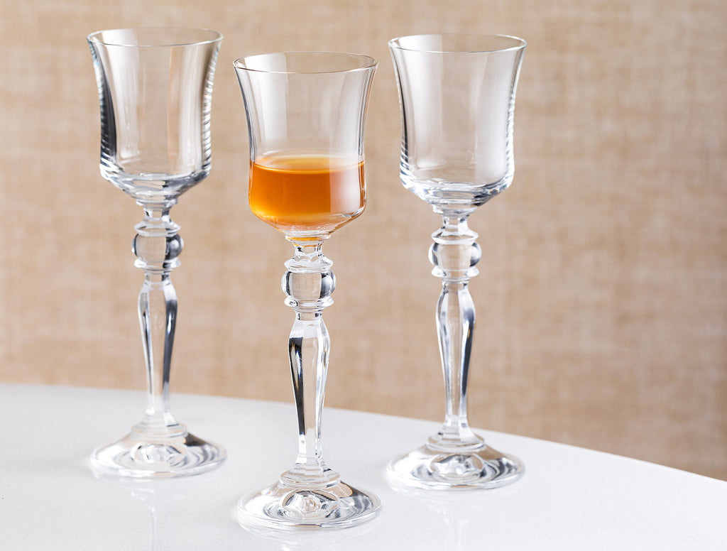 Grace Crystal 6-piece Coffee Side Glasses Set - Madame Coco JO