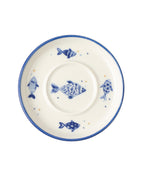Grande Poisson 6-piece Tea Glass Saucer Set - Madame Coco JO