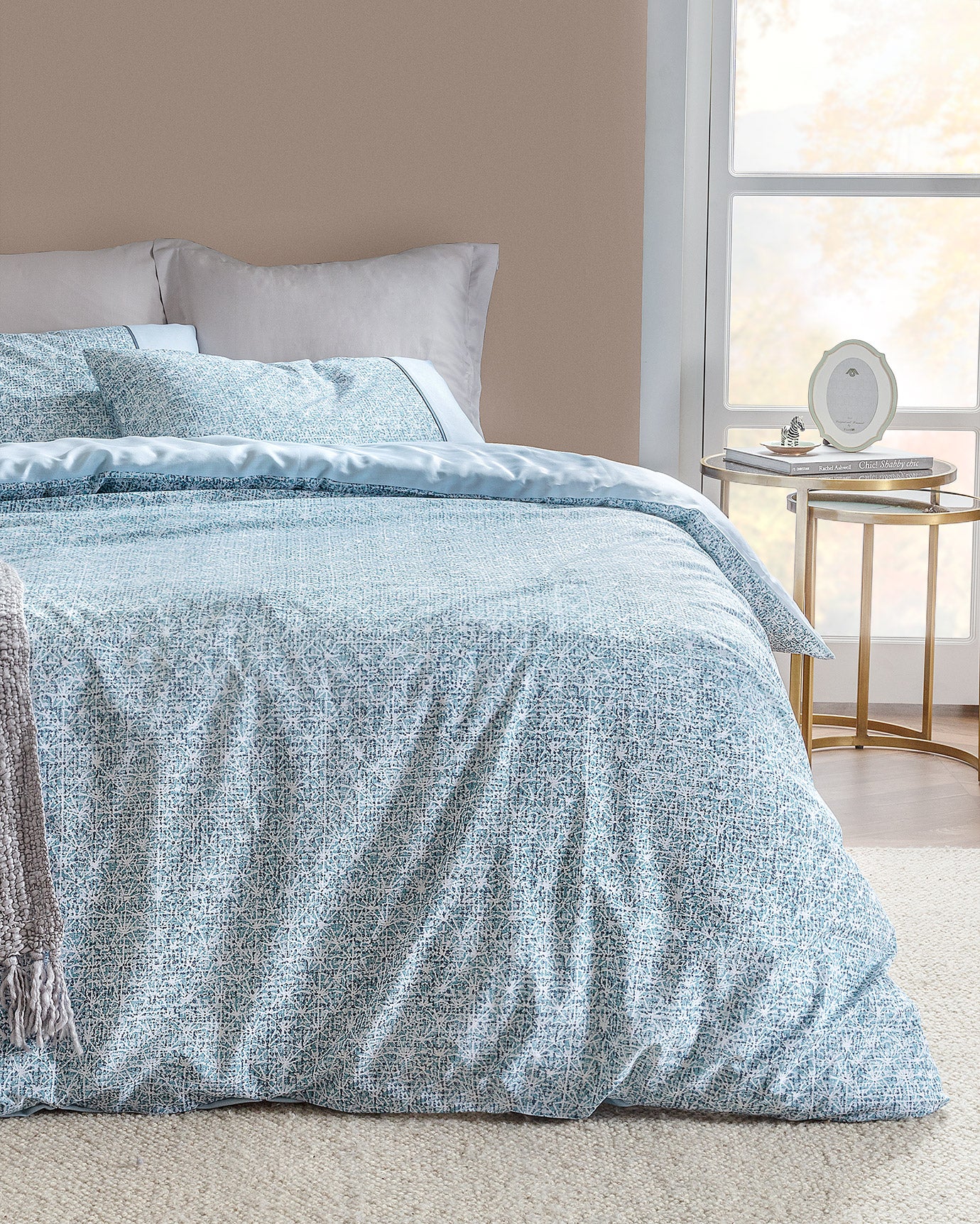 Astrid Single Siize Duvet Cover Set -coco Crep Patterned - Madame Coco JO