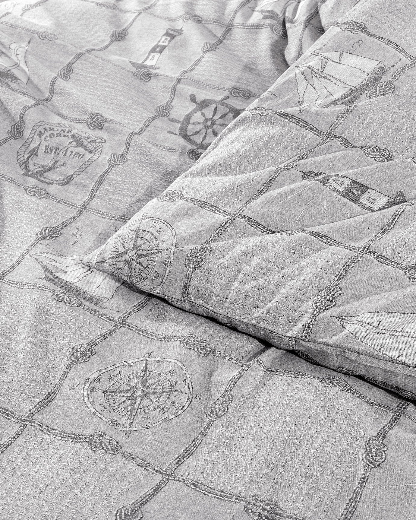 Etretat Single Size Dobby Duvet Cover Set - Madame Coco JO