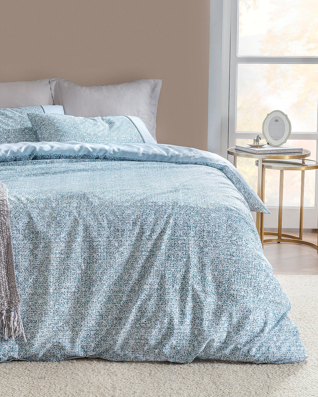 Astrid Duvet Cover Set -coco Crep Patterned - Madame Coco JO