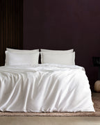Clarette King Size Bamboo Satin Duvet Cover Set - Madame Coco JO