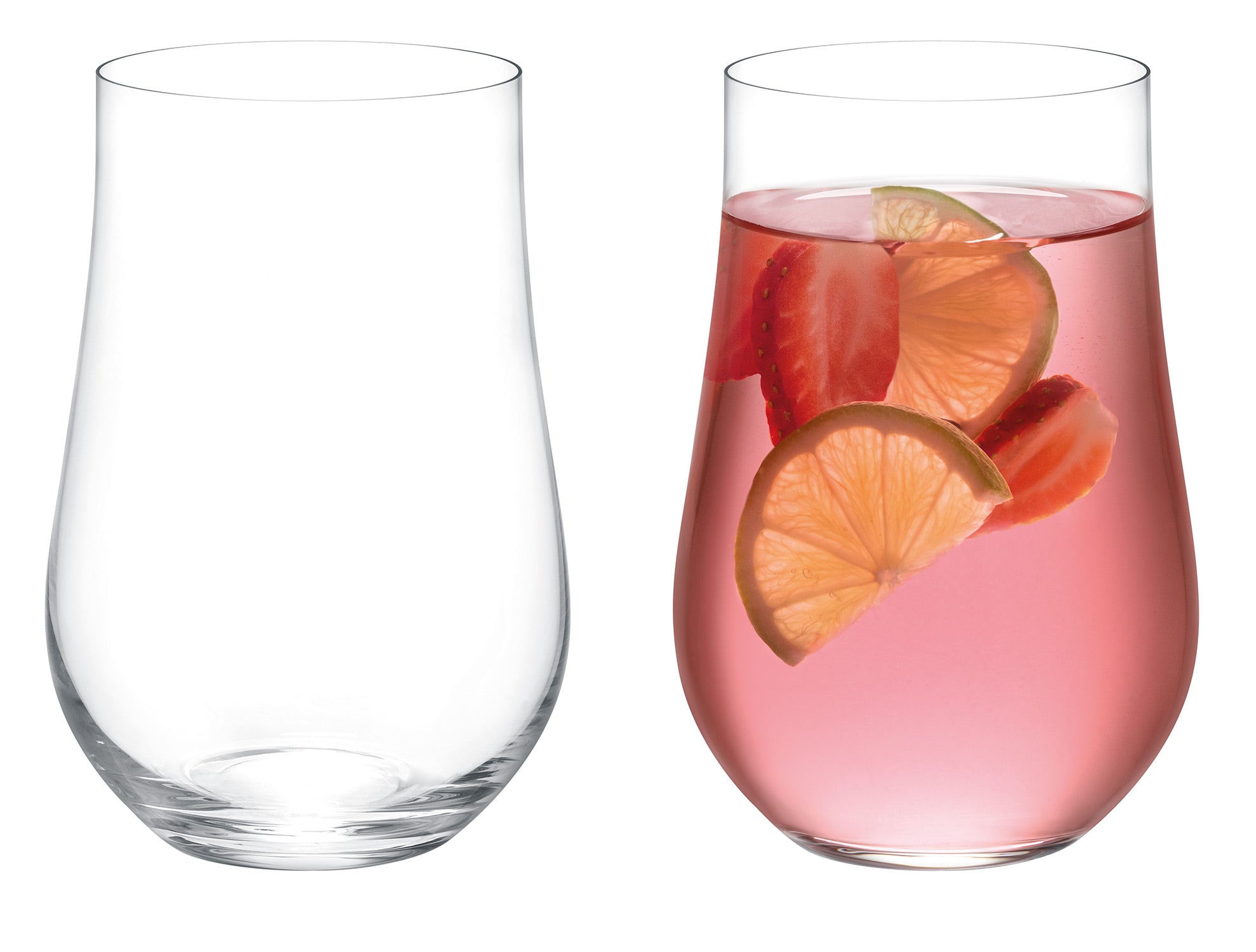 Mathilda 4-piece Crystal Beverage Glass Set - 450ml - Madame Coco JO