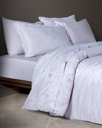 Audrey King Size Duvet Cover Set - Jacquard Satin - Madame Coco JO
