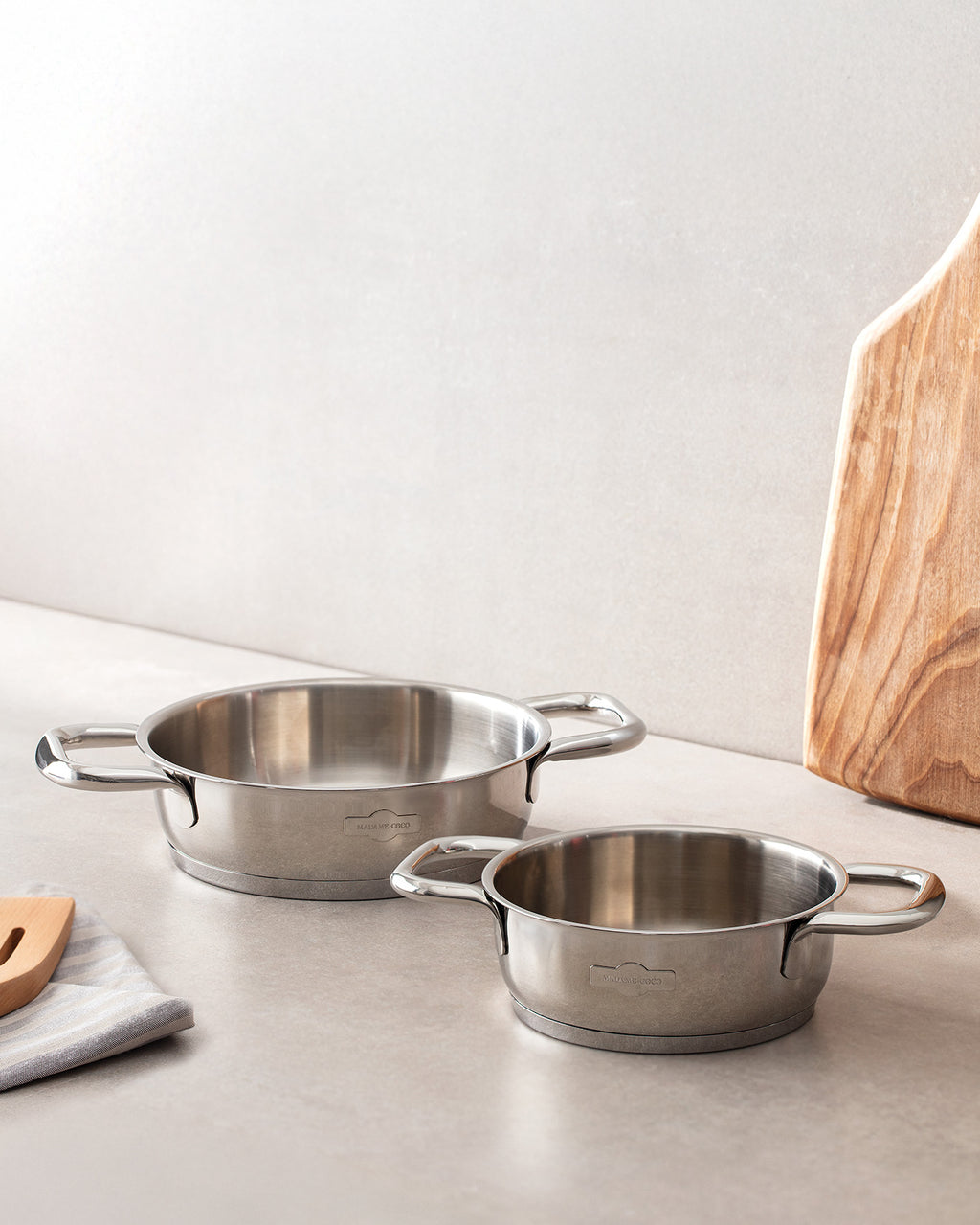 Mira 2 Piece Shallow Pan Set - Madame Coco JO