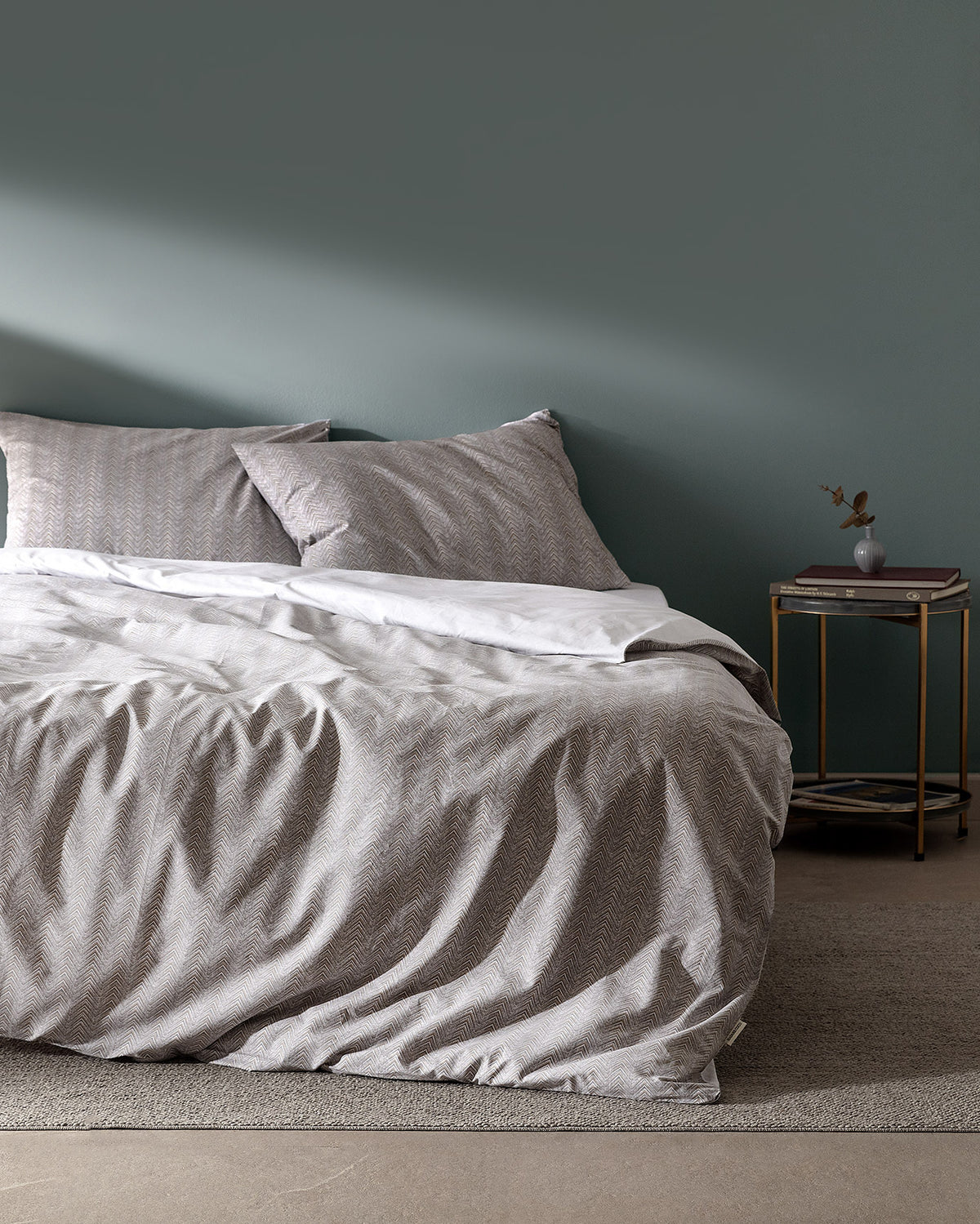 Bailey Single Size Duvet Cover Set - Ranforce Patterned - Madame Coco JO