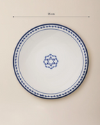Rêve Bleu Esperer Service Plate 25 Cm - Madame Coco JO