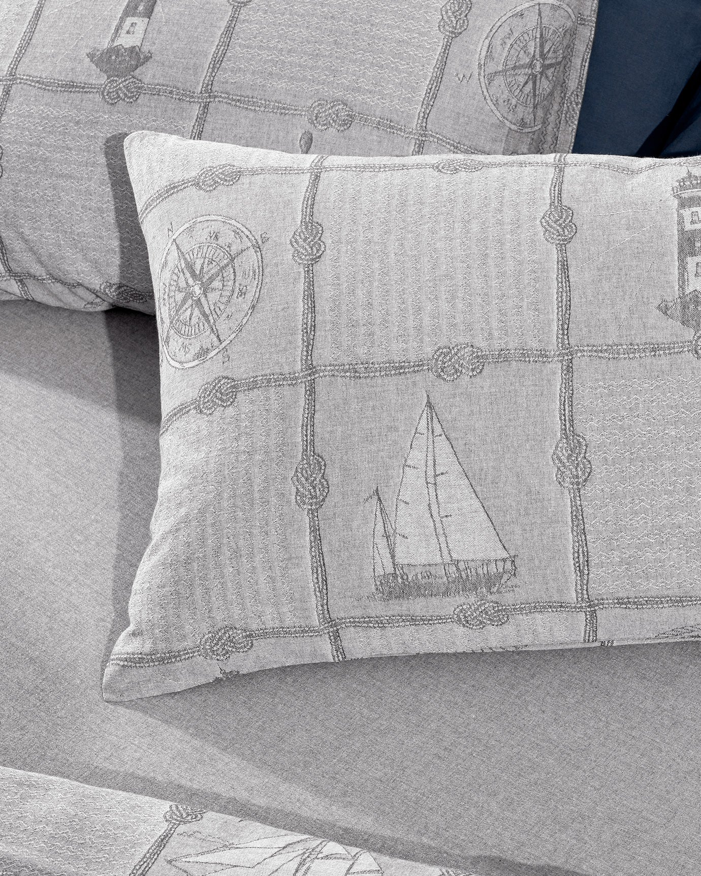 Etretat Single Size Dobby Duvet Cover Set - Madame Coco JO