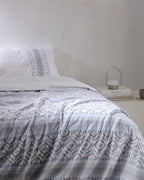 Abrial King Size Duvet Cover Set - Ranforce Patterned - Madame Coco JO