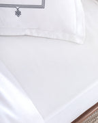 Lilas King Size Duvet Cover Set - Embroidered - Satin - Madame Coco JO
