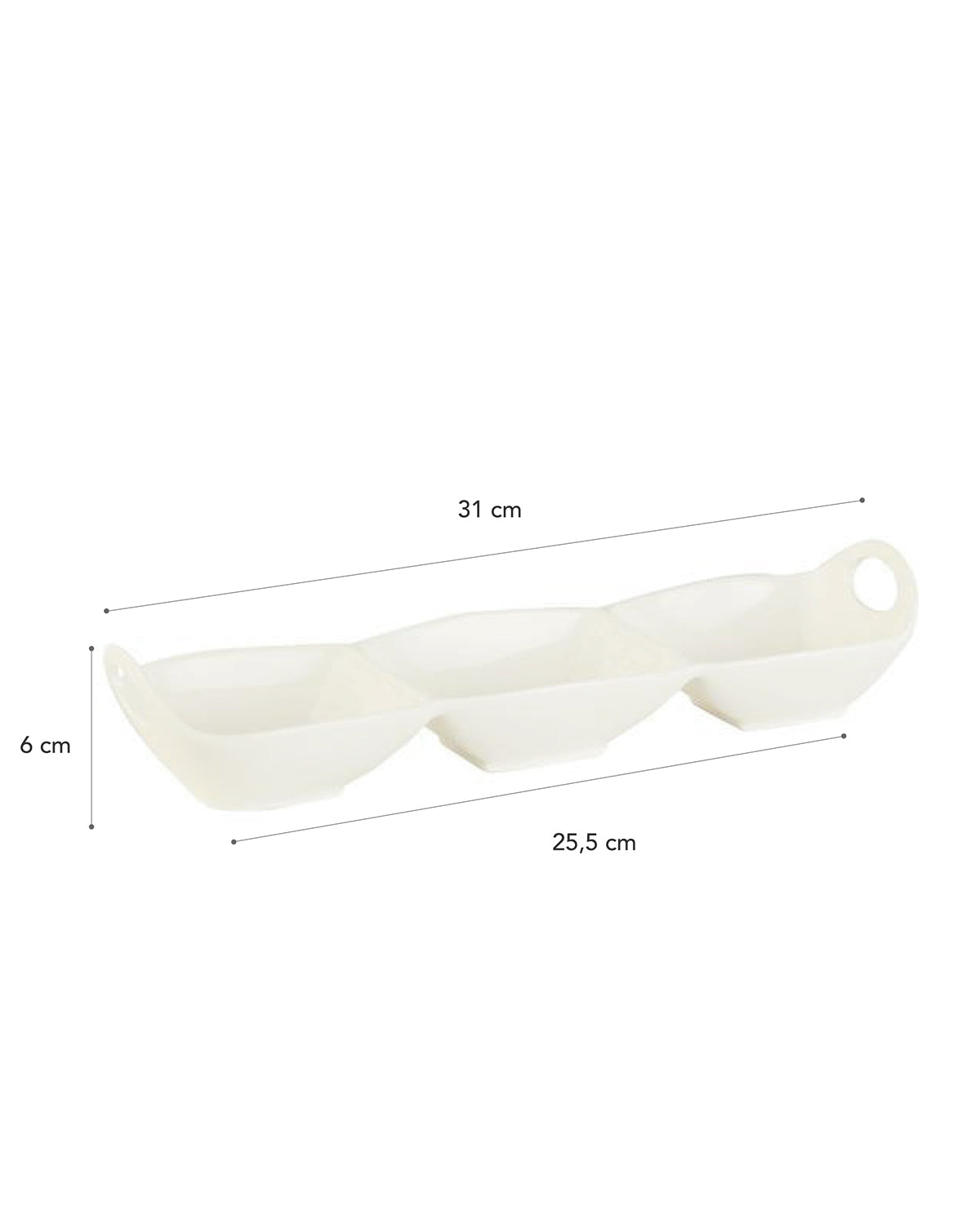 Petit Concept 3 Part Platter - Madame Coco JO