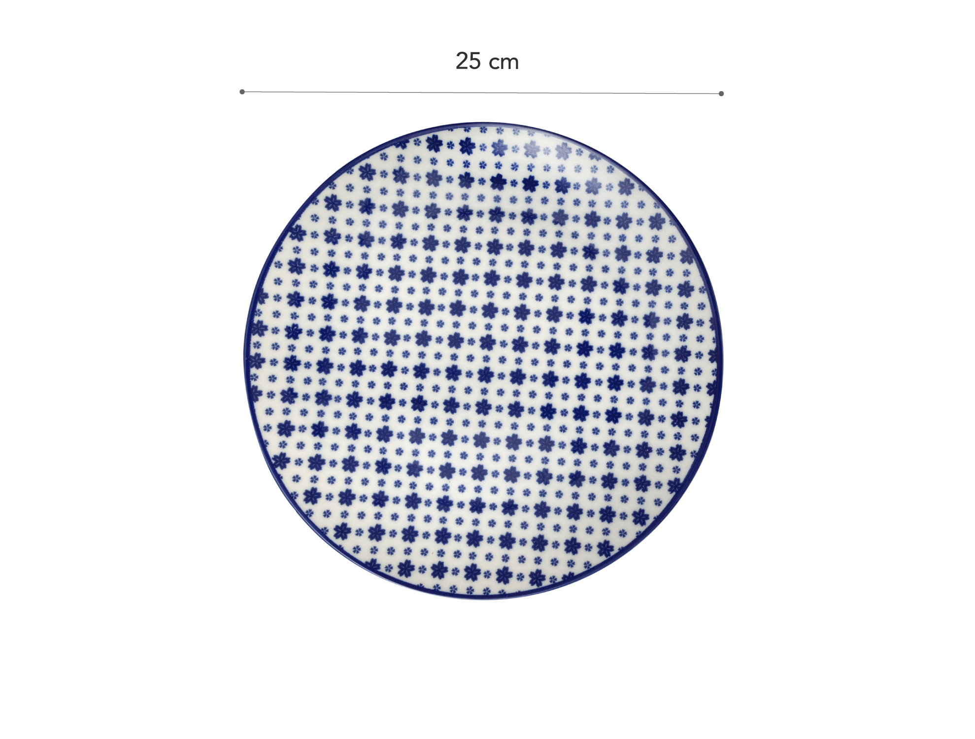 Rêve Bleu Délicat Dessert Plate 25 Cm - Madame Coco JO