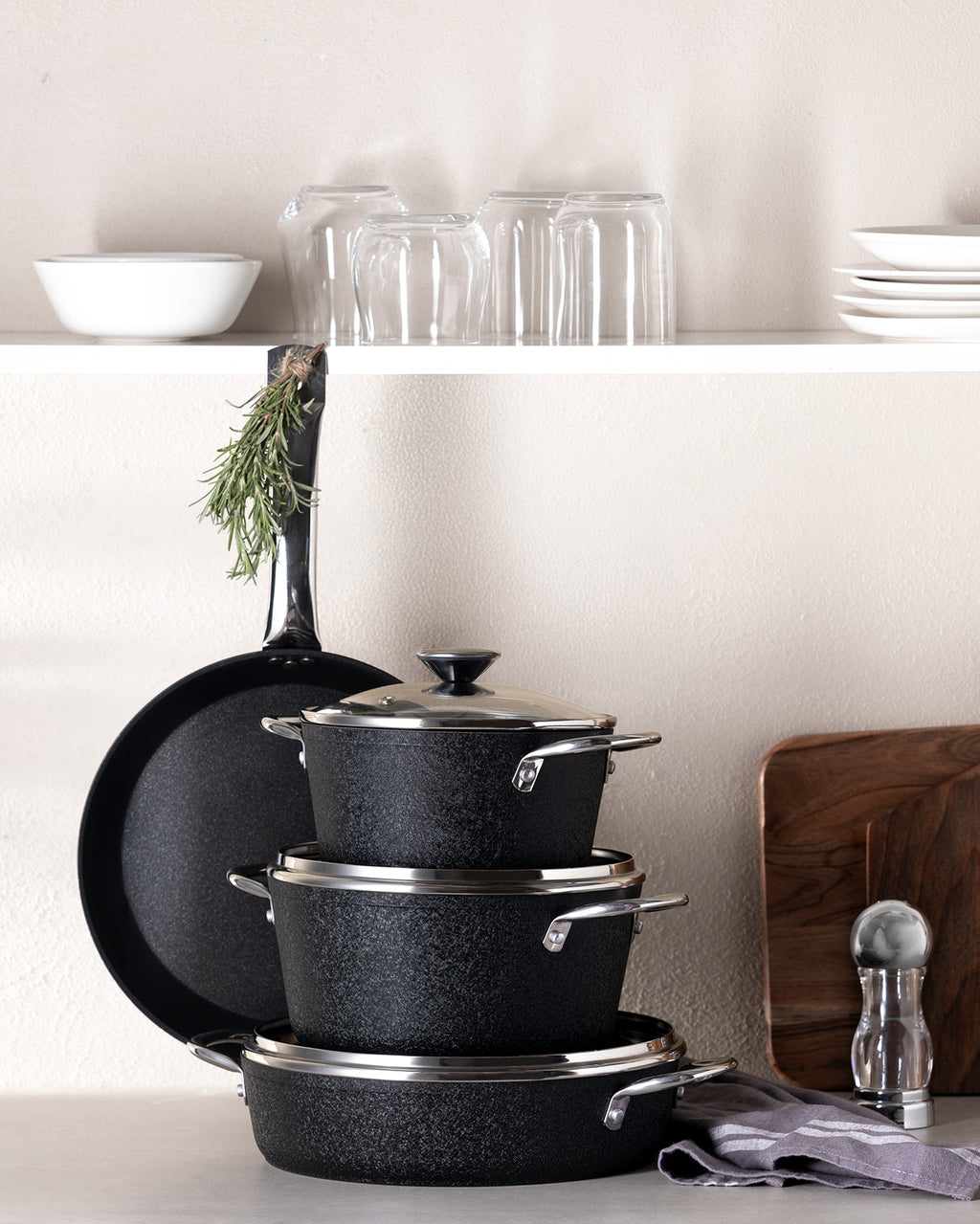 Opus Titanium 7 Piece Cookware - Madame Coco JO