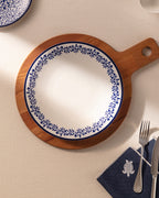 Rêve Bleu Couronne Service Plate 25 Cm - Madame Coco JO