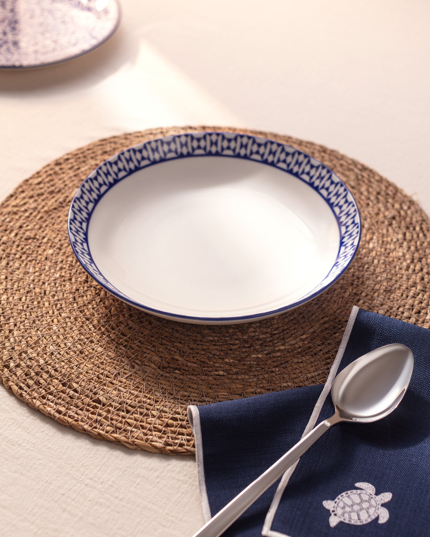 Rêve Bleu Commande Soup Plate 21 Cm - Madame Coco JO