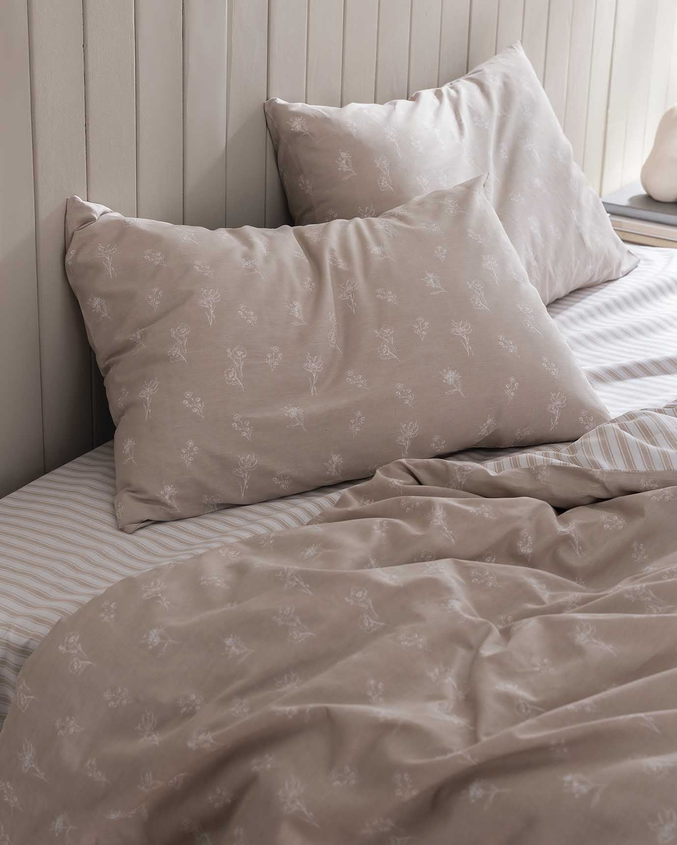Rever Kıng Size Duvet Cover Set - Ranforce Patterned - Madame Coco JO