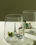 Paris City 2 Piece Water Glass Set - Madame Coco JO