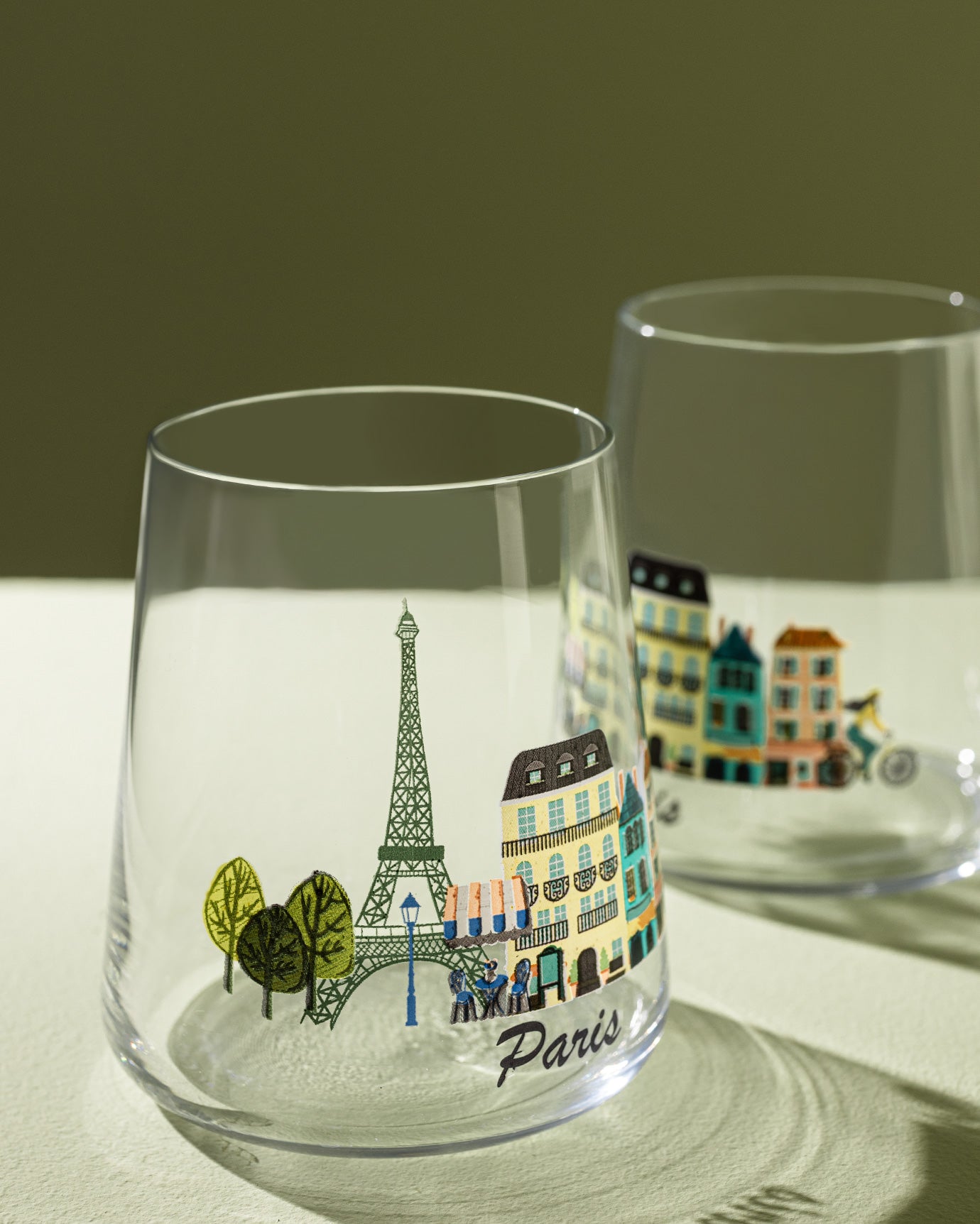 Paris City 2 Piece Water Glass Set - Madame Coco JO