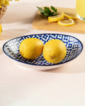 RÃƒÂªve Bleu Tuyau Oval Plate - Madame Coco JO