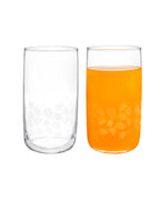 Musette-white Leaves4-piece Beverage Glass Set - Madame Coco JO