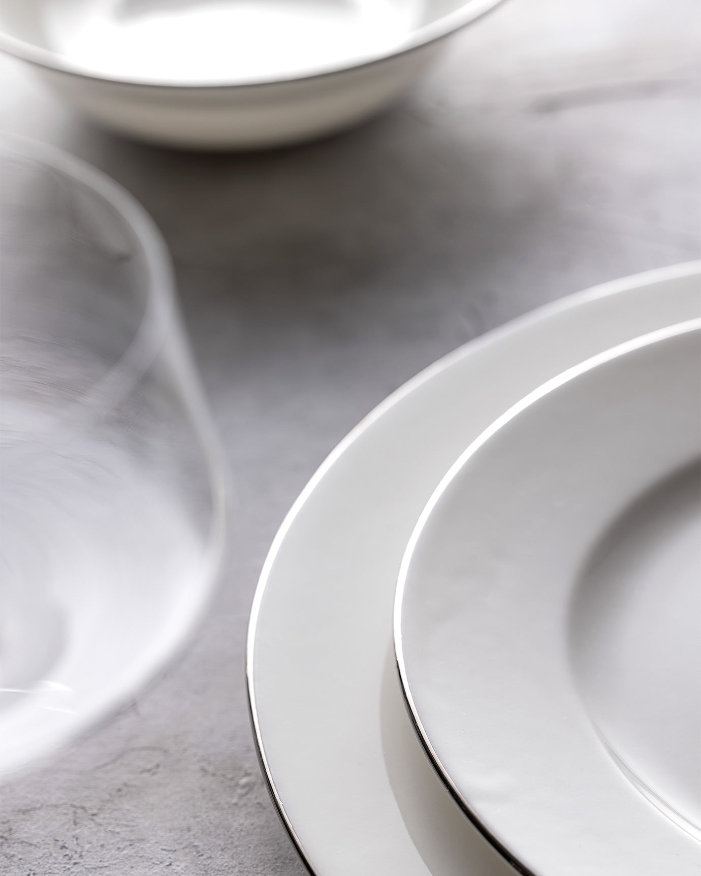 Galena 24 Piece Dinner Set Gold/platinum - Madame Coco JO