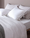 Tracey Family Size Linen Look Washed Duvet Cover Set - Madame Coco JO