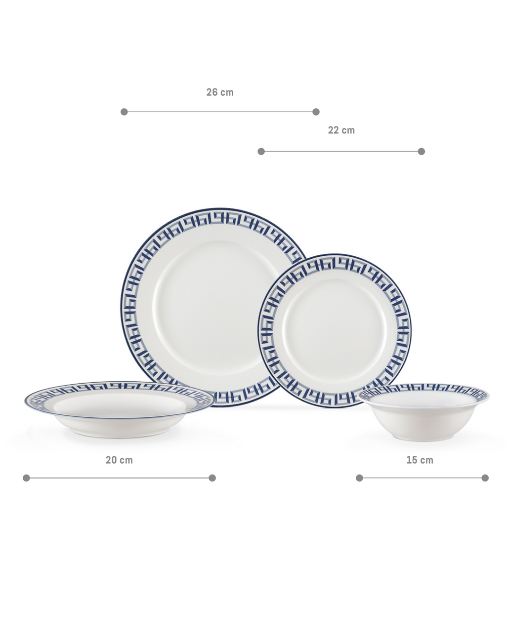 Lavra 24 Piece Dinner Set - Madame Coco JO