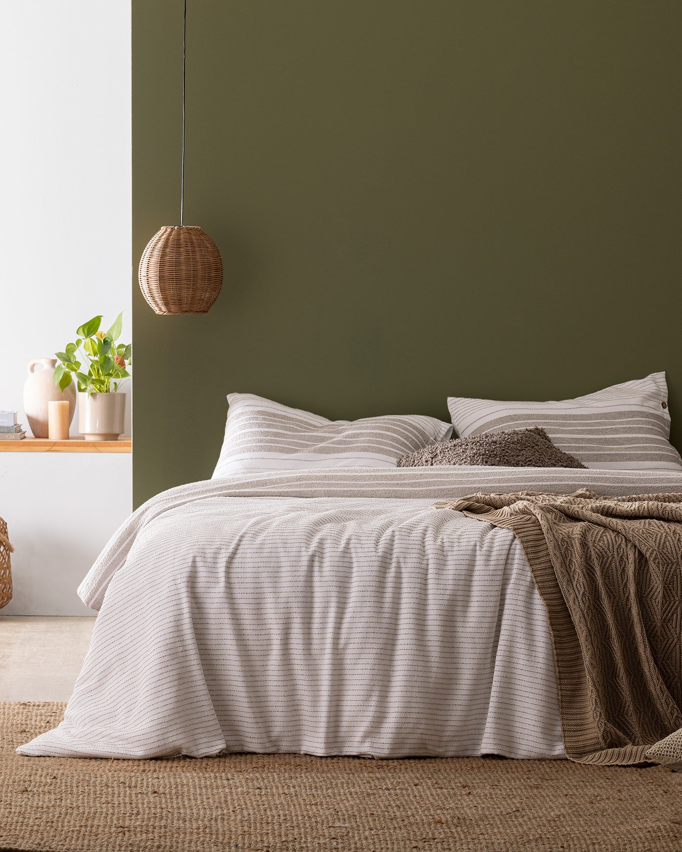 Ranya Double Size Yarn Dyed Duvet Cover Set - Madame Coco JO