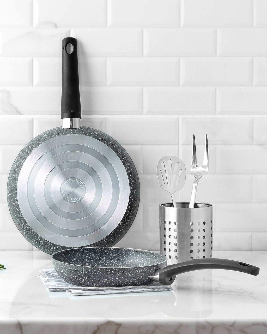 Gordes Granite Look 2 Pieces Pan Set - Madame Coco JO