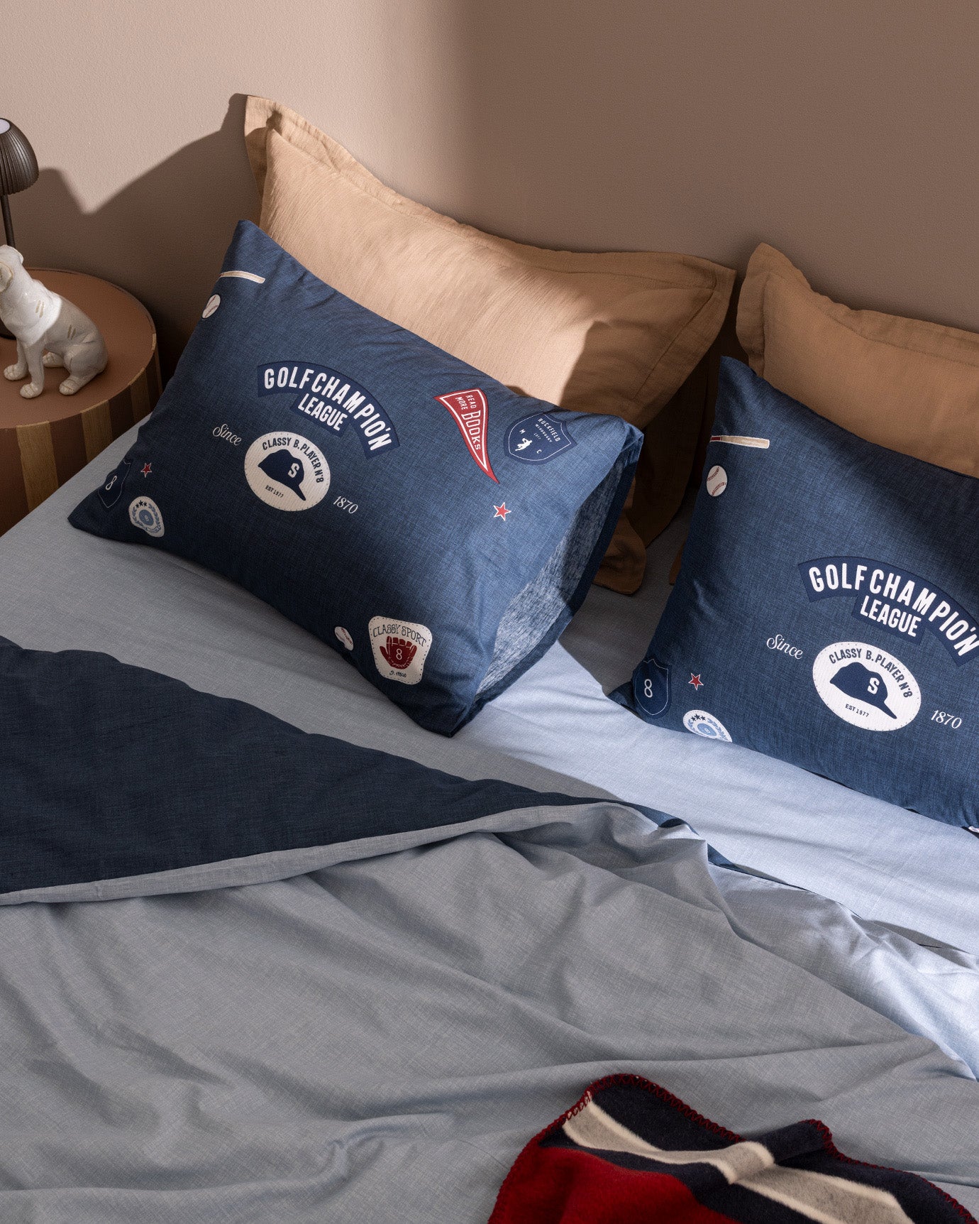 Ruben Double Size Duvet Cover Set - Ranforce Patterned - Madame Coco JO