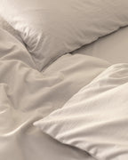 Carla Single Size Fitted Washed  Duvet Cover Set - Madame Coco JO
