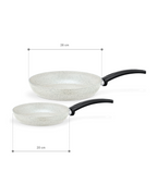 Gordes Granite Look 2 Pieces Pan Set - Madame Coco JO