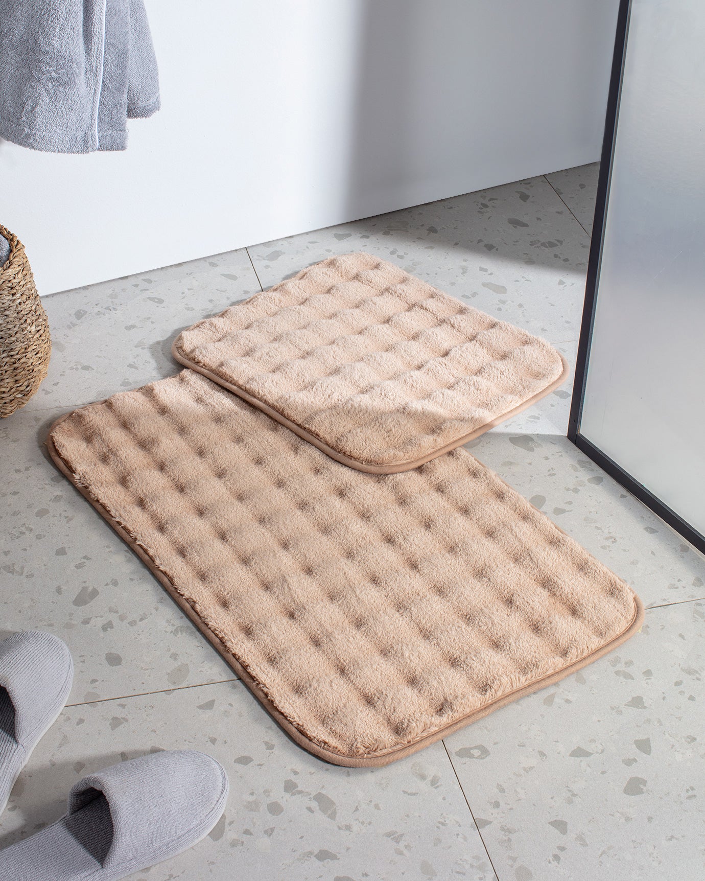 Reflet Bubble 2-piece Bath Mat - Madame Coco JO