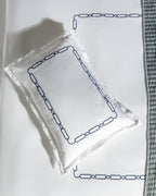 Lis King Size Duvet Cover Set - Embroidered - Satin - Madame Coco JO